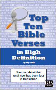 A picture of the cover of Top Ten Bible Verses in High Definition