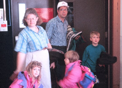 Ray Geide and his family leaving for Russia the first time