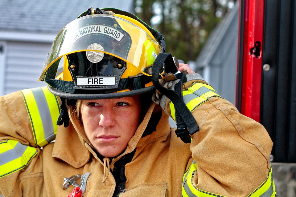 A Picture of a Fire Fighter